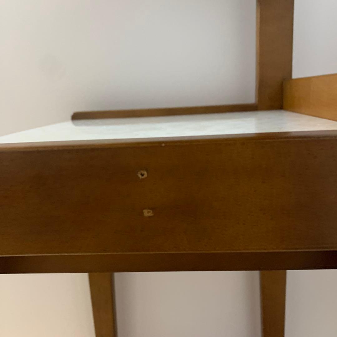 昭和レトロ　3段棚　引き出し付　電話台