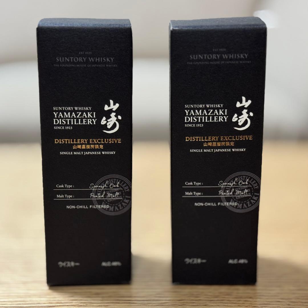 【未開栓】山崎蒸溜所限定シングルモルト　スパニッシュオーク　180ml 2本