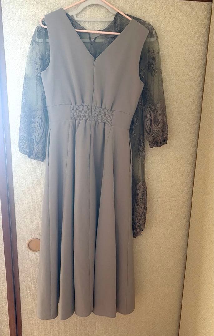 AMERI 3WAY LAYERED RASE DRESS 刺繍ワンピース