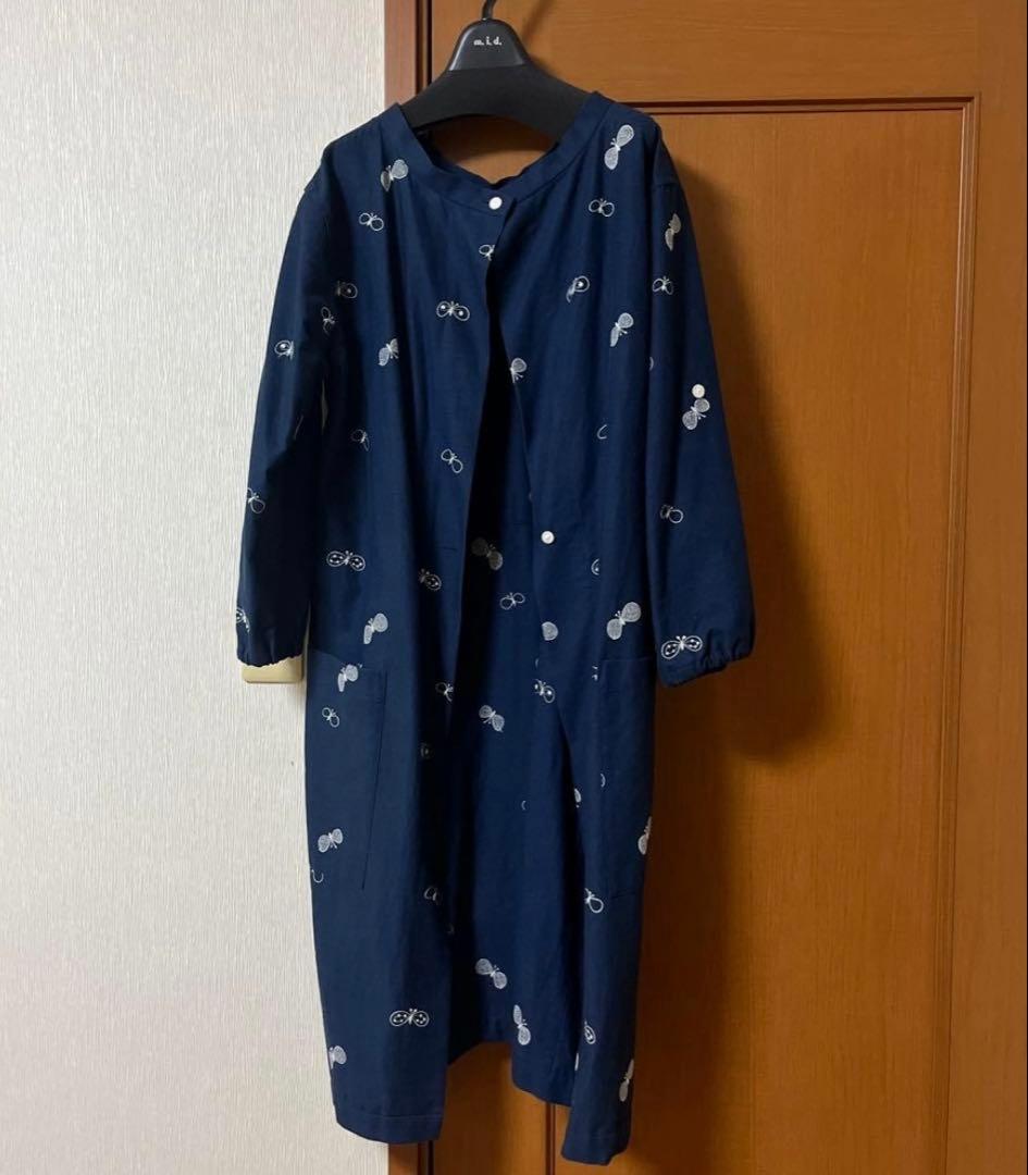 ミナペルホネンxアコメヤ choucho割烹着エプロン