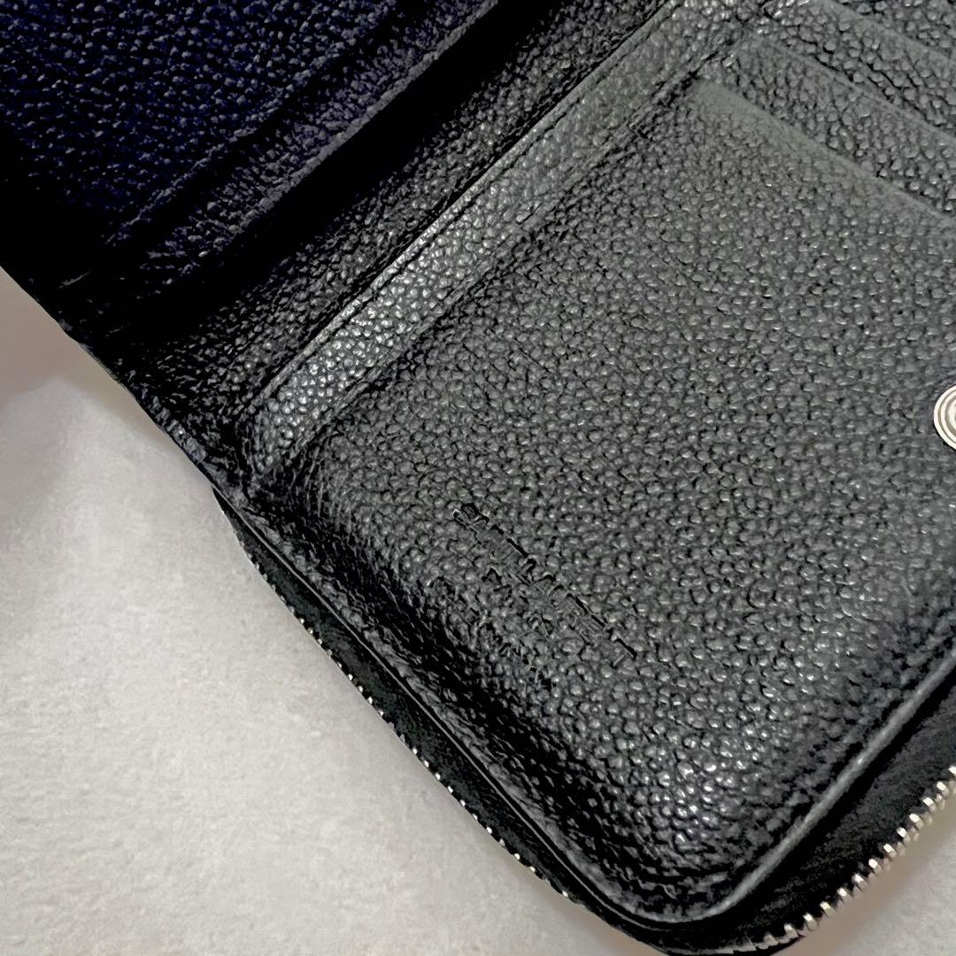 サンローラン リヴ・ゴーシュ 二つ折り財布 レザー コンパクトウォレット