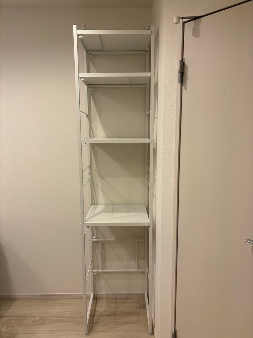 [山善] 突っ張り レンジラック ホワイト RPE-4T(WH)