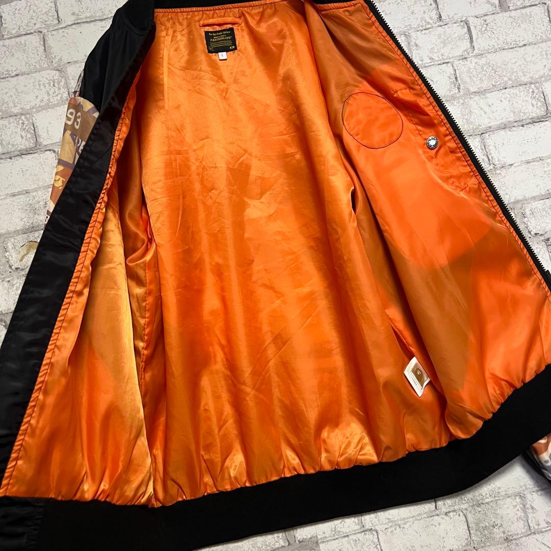 よっしー様　A BATHING APE MA-1 ジャンパー ブルゾン ワッペン