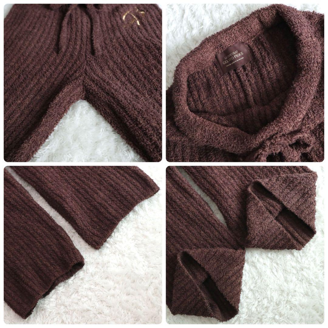 ジェラートピケ バレンタイン限定 べビモコメランジリブプルオーバー＆パンツセット