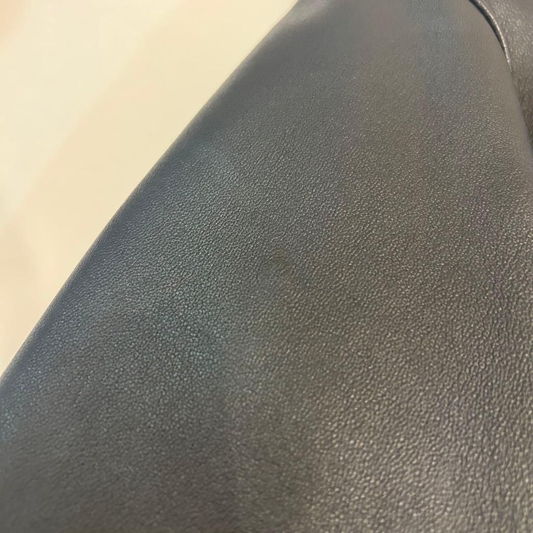 STUDIOUS ブラック レザー シングルライダース