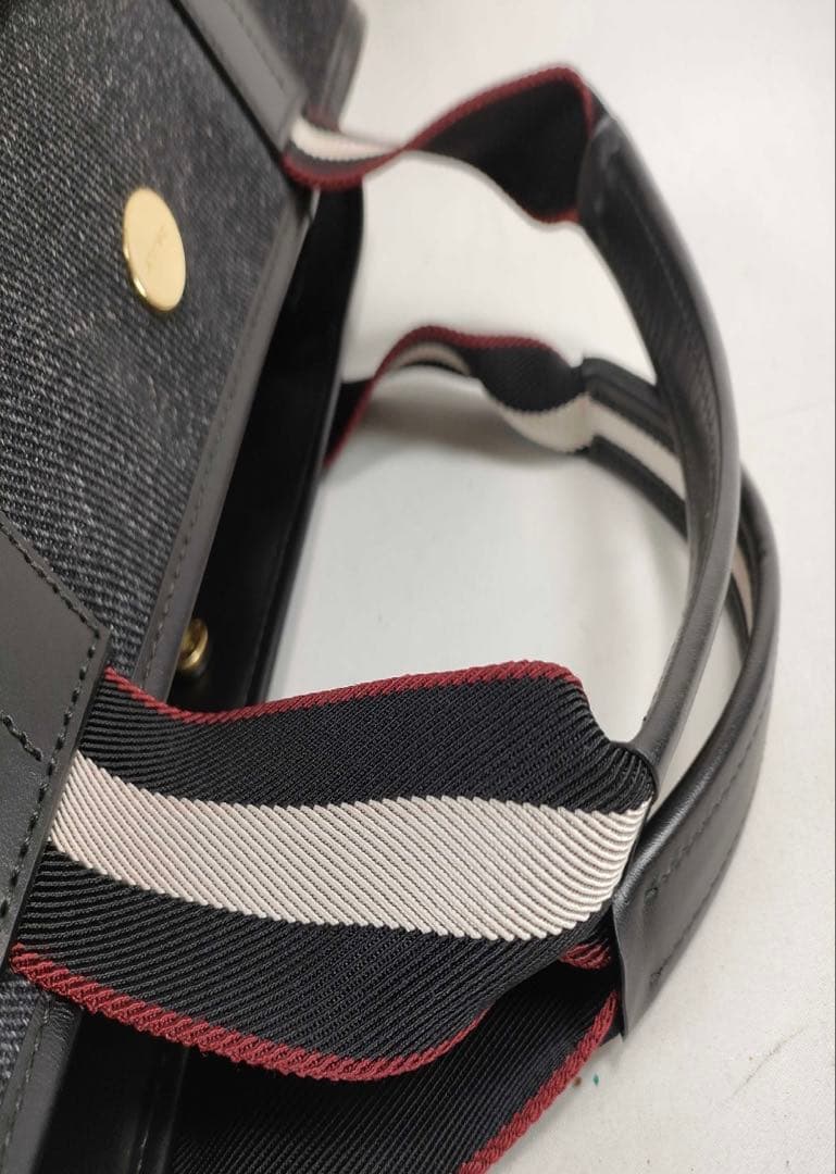 BALLY ダークグレー トートバッグ