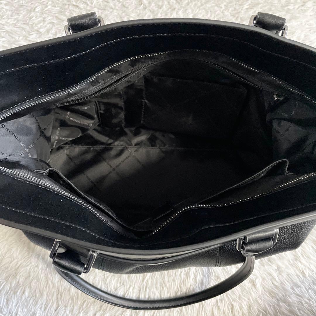 マイケルコース トートバッグ ビジネスバッグ　シボ革　大容量　A4 ロゴ