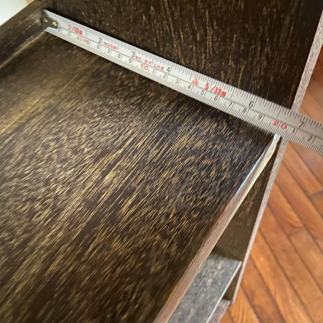 大正ロマン　本棚　アンティーク家具　6段木製棚　オープンラック