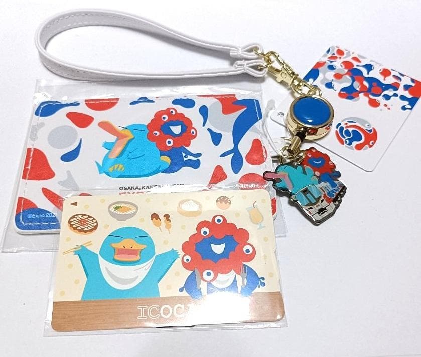 【希少・未開封】D．新品ミャクミャクICOCA合皮パスケース付き