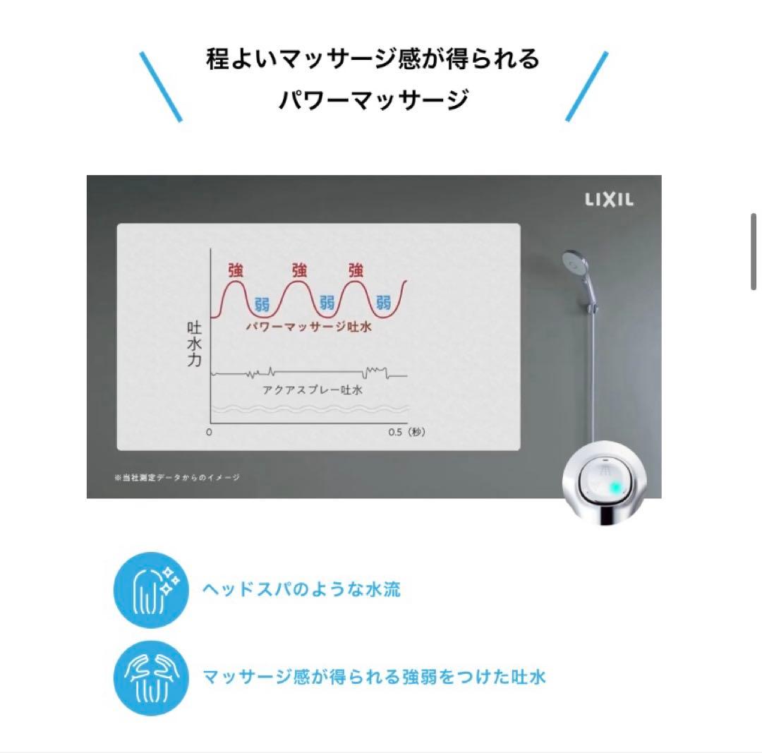 【新品】LIXIL・INAX エコアクアシャワーSPA多機能スイッチ付シャワー