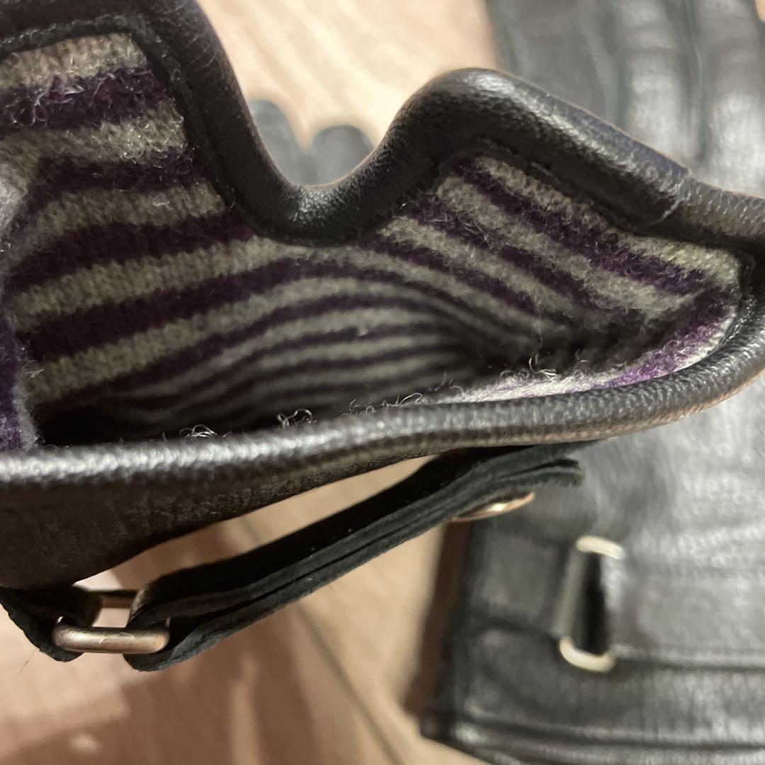 Vivienne Westwood Man レザー 手袋 黒 本革