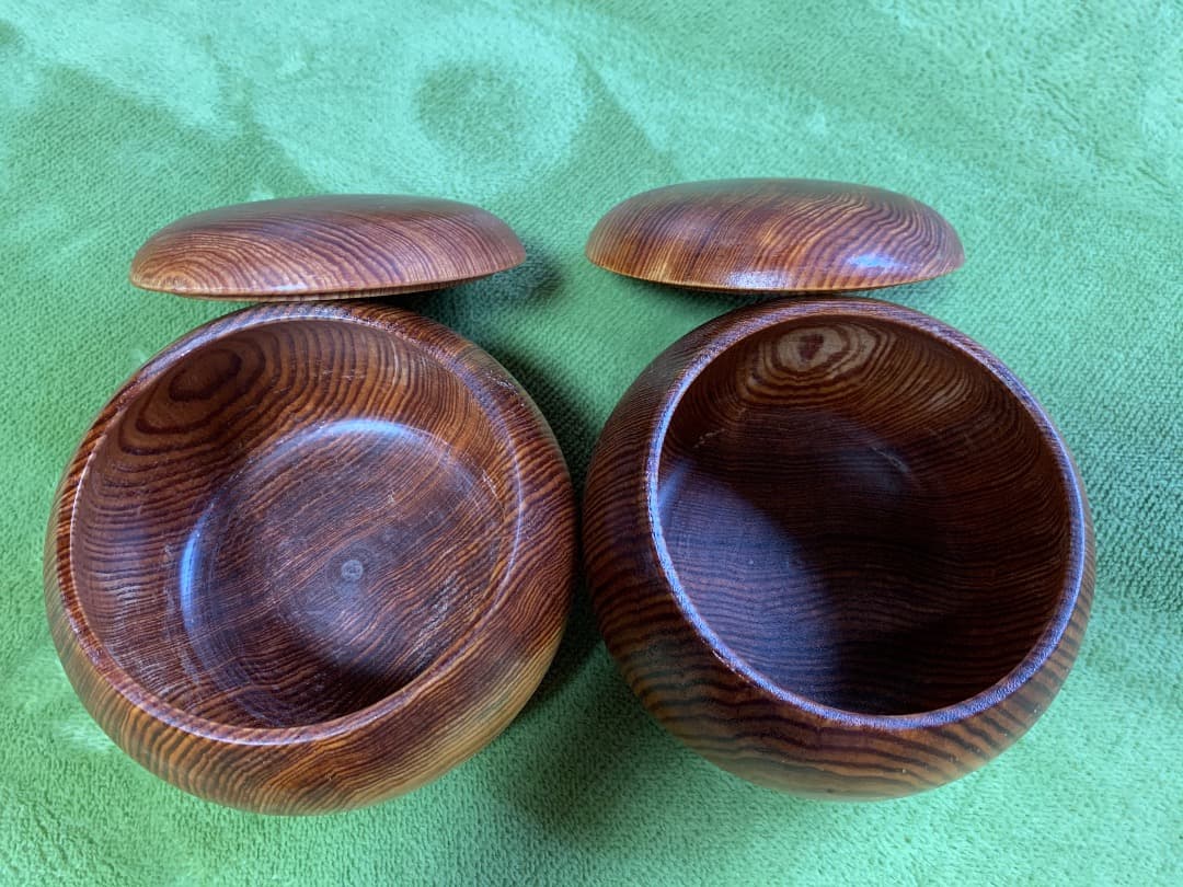 【希少　国産　松】　　碁笥