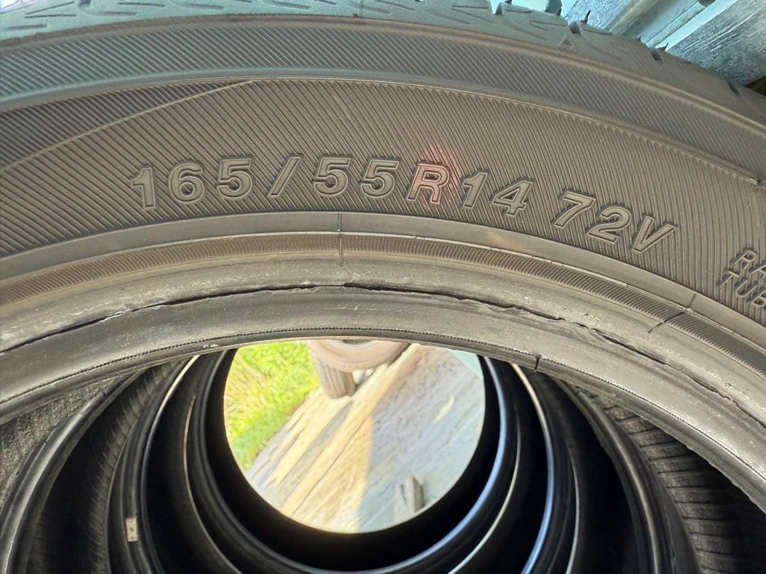 ヨコハマサマータイヤ165／55R14 72V深溝