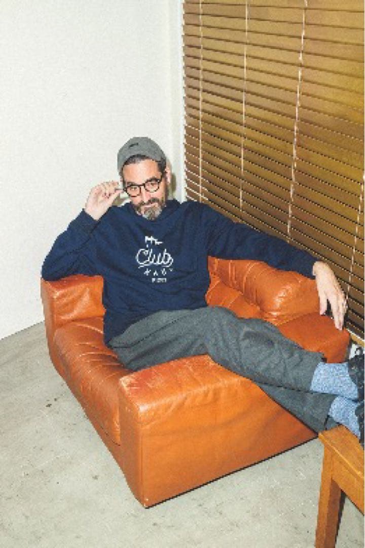 FIDES × CLUBHAUS Logo Parka-NAVY L