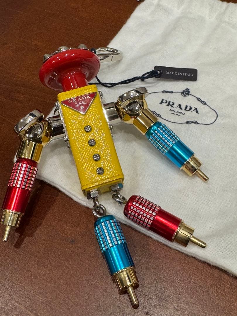 PRADA　プラダ　ロボットチャーム　マルチカラー ステンレス