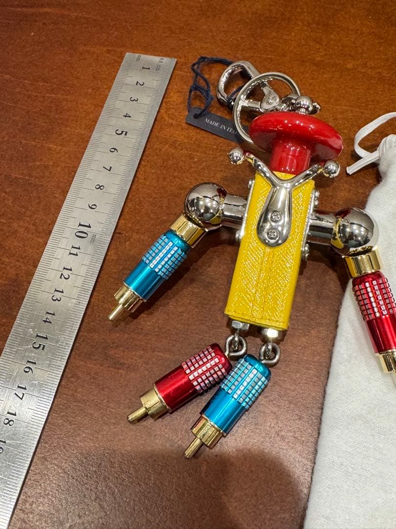 PRADA　プラダ　ロボットチャーム　マルチカラー ステンレス