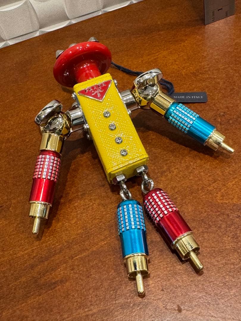 PRADA　プラダ　ロボットチャーム　マルチカラー ステンレス