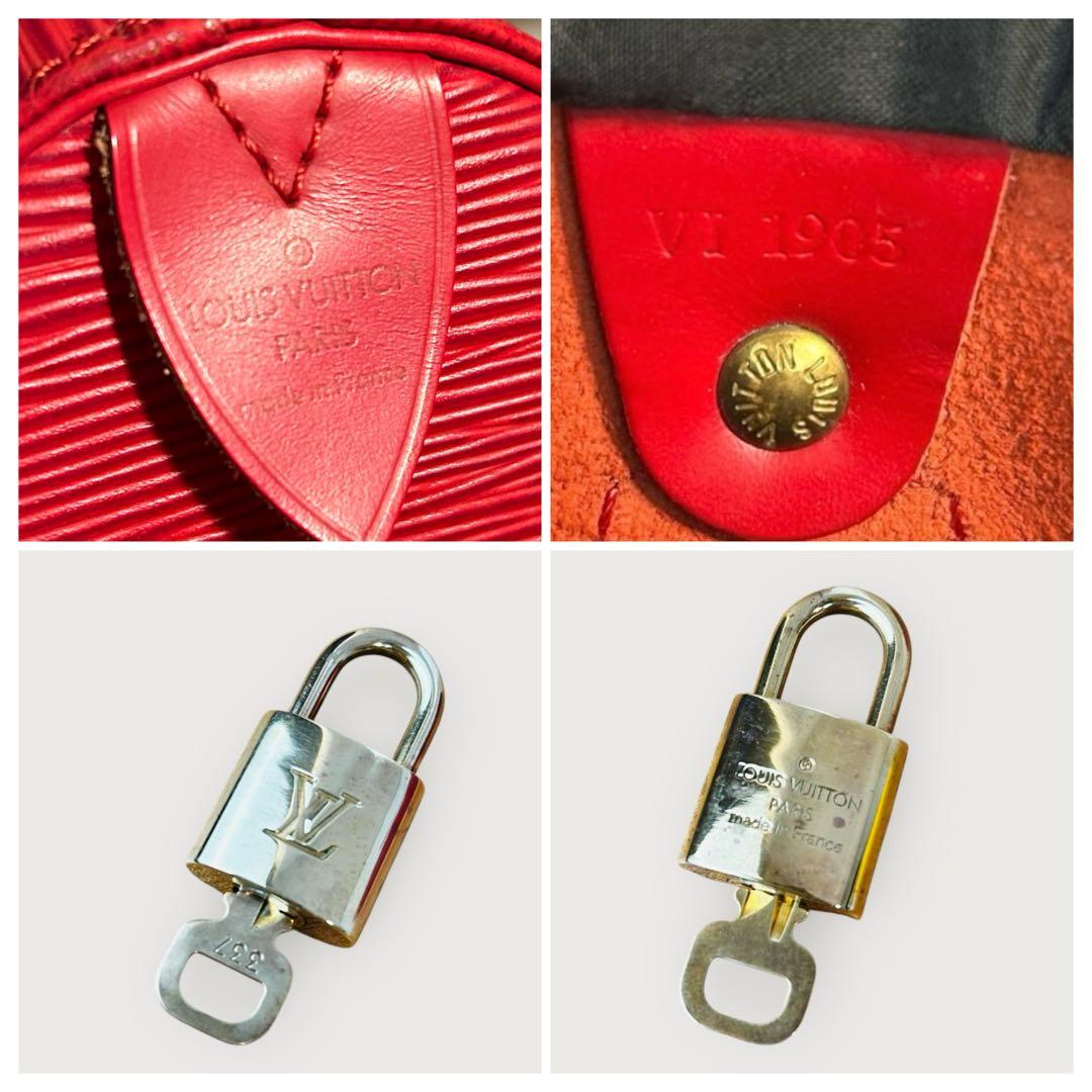 ルイ ヴィトン M43007 ボストンバッグ　赤　エピ　スピーディ30