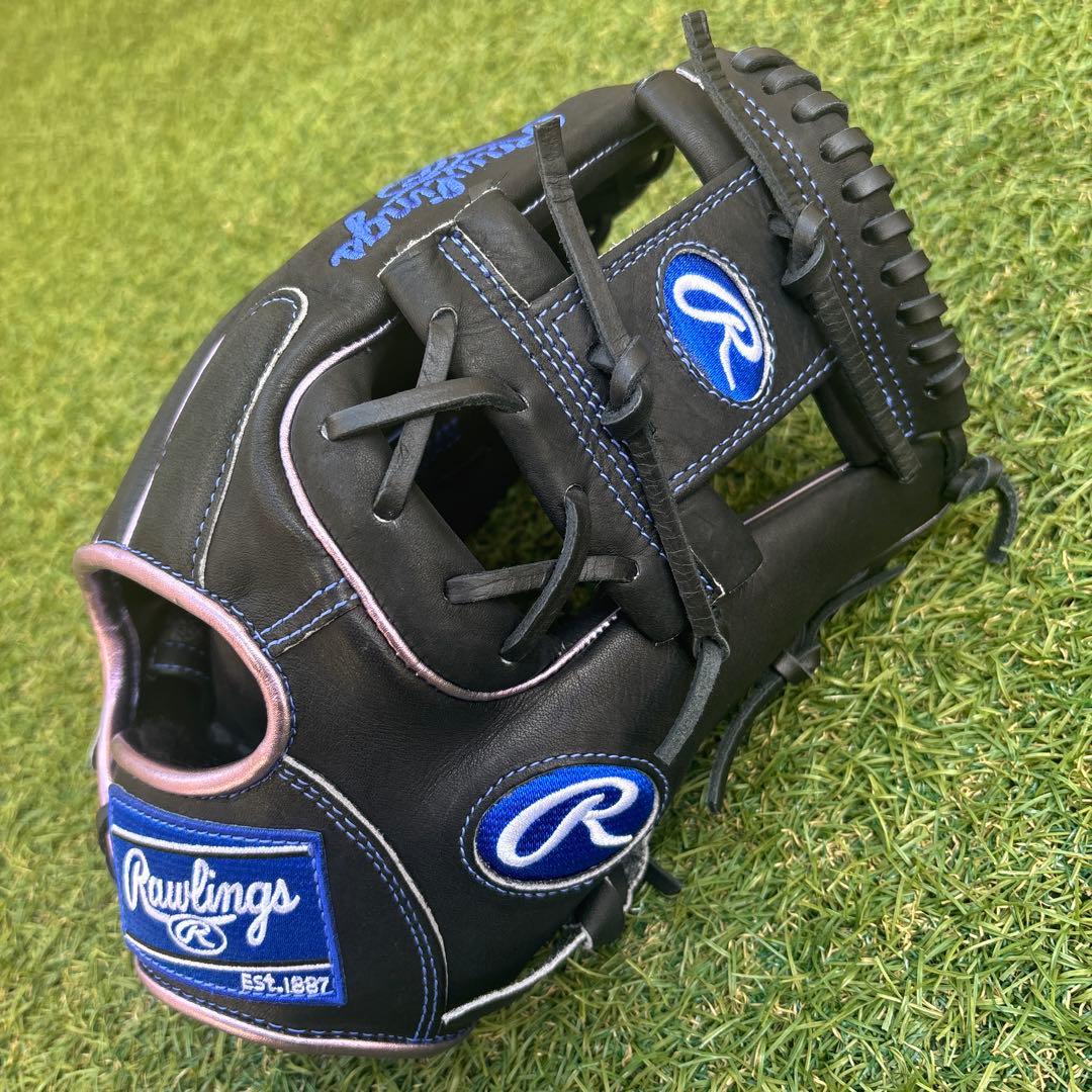 HOH LLIC 軟式　グローブ　ブラック/ロイヤル　ローリングス