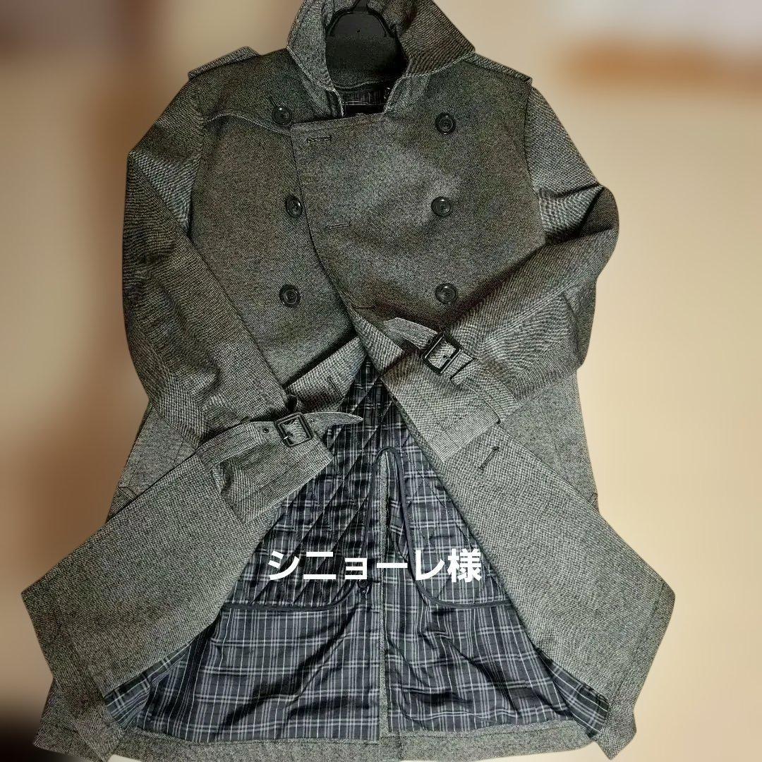 バーバリーブラックレーベルグレートレンチコート ライナー付き　メンズLサイズ