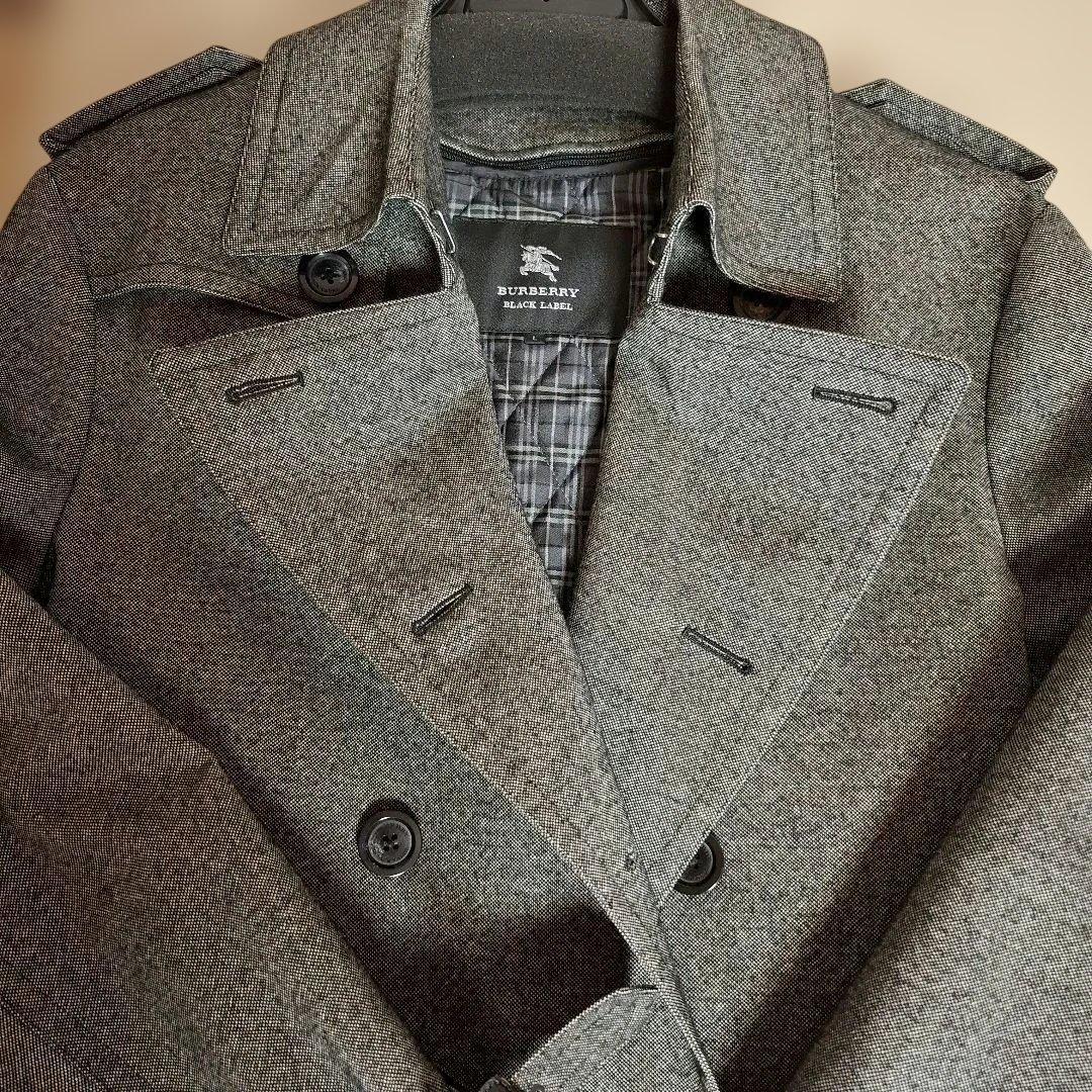 バーバリーブラックレーベルグレートレンチコート ライナー付き　メンズLサイズ