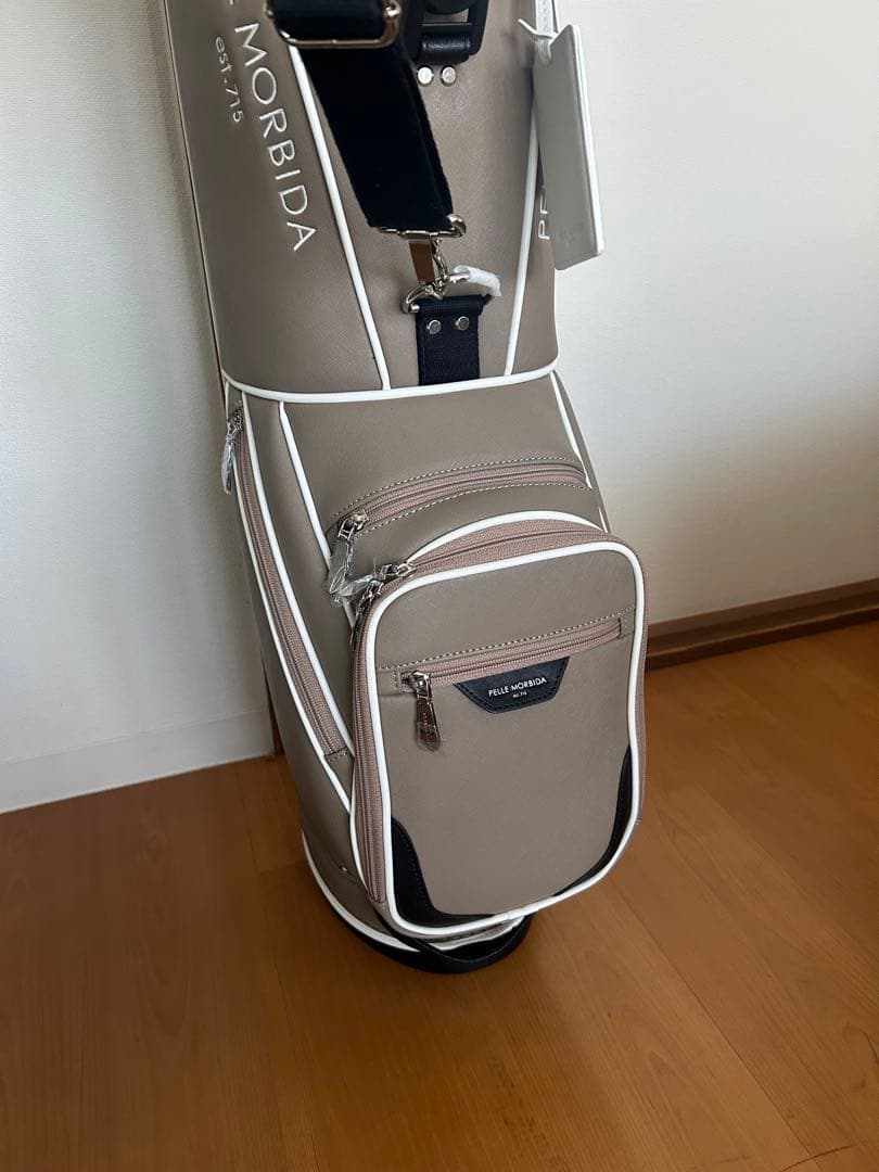 未使用品ぺッレモルビダ　スタンドキャディバッグ　pellemorbidaベージュ