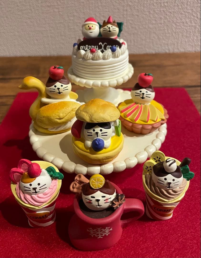 コンコンブル コンポート ケーキ シュー クレープ ワイン 猫 クリスマス