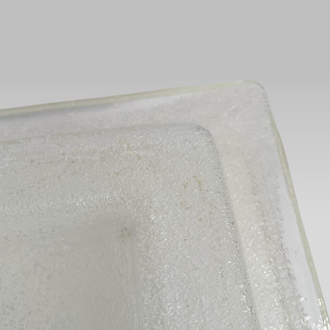 ヴィンテージ【倉敷ガラス】小谷眞三 バブルガラス アッシュトレイ トレー