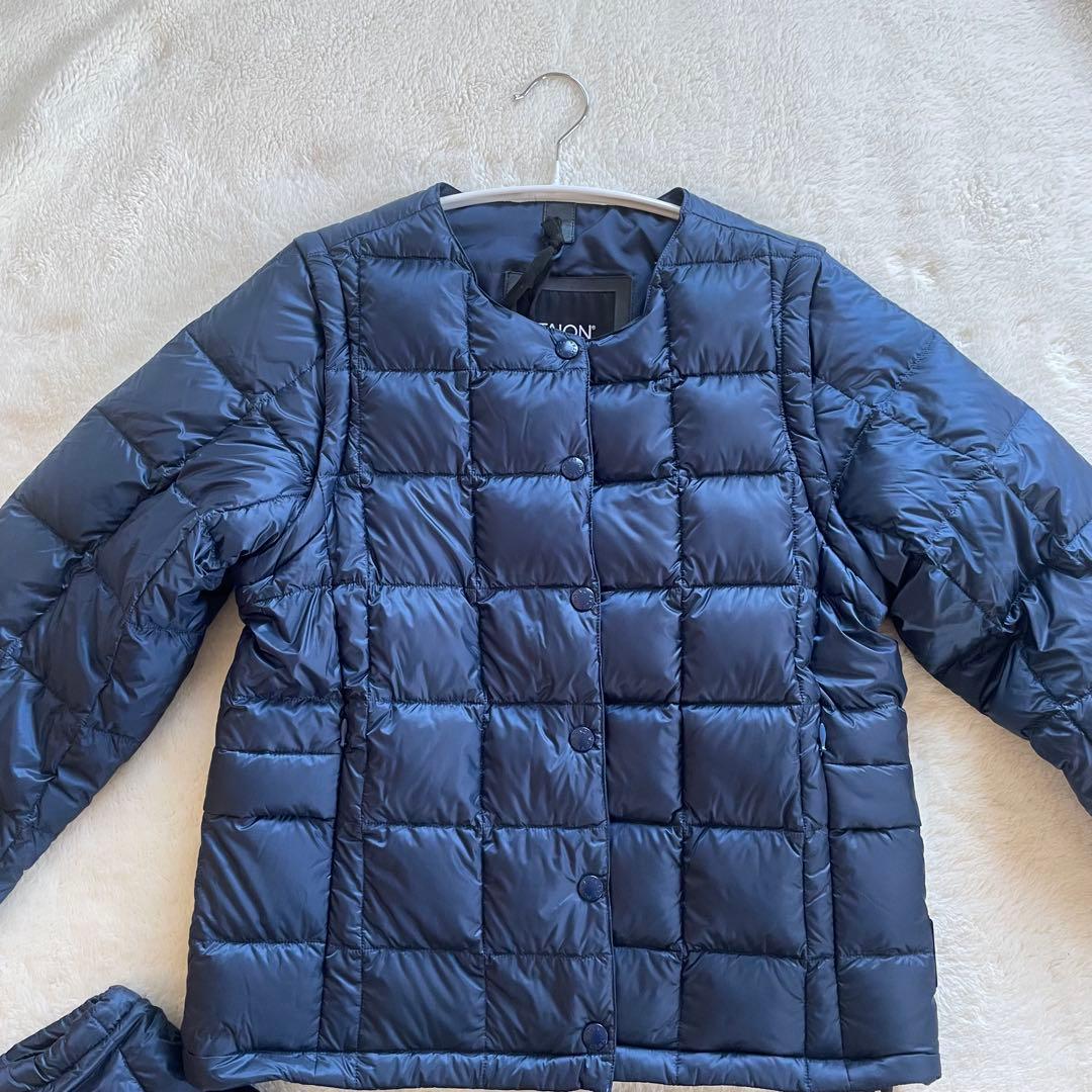 新品未使用TAION タイオンエクストラ ダウンジャケット3way ネイビー L