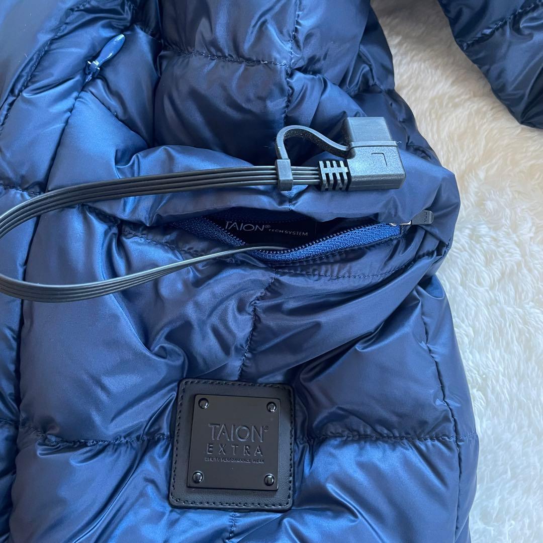 新品未使用TAION タイオンエクストラ ダウンジャケット3way ネイビー L