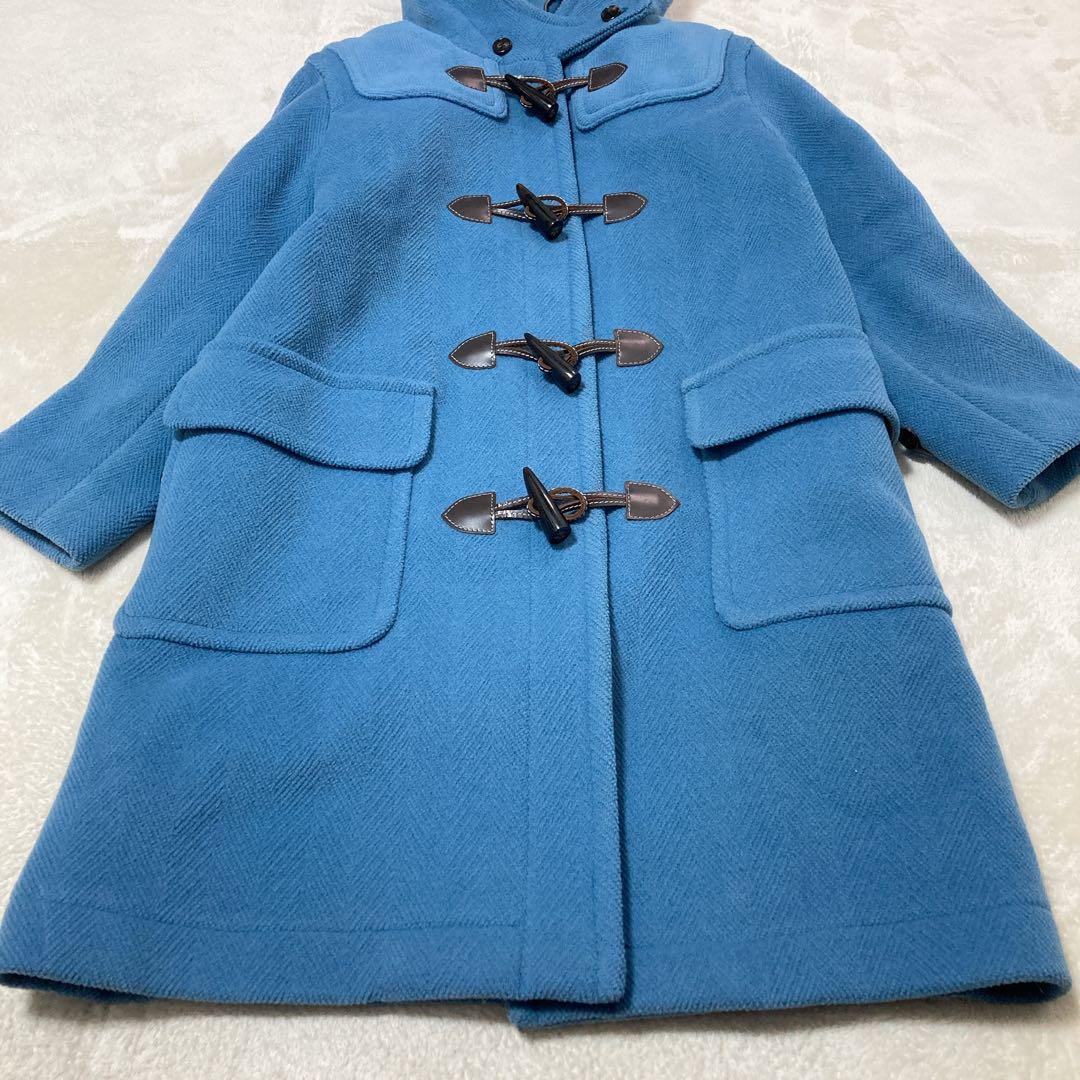 【美品】OLD ENGLAND クラシック ダッフルコート ヘリンボーン ブルー