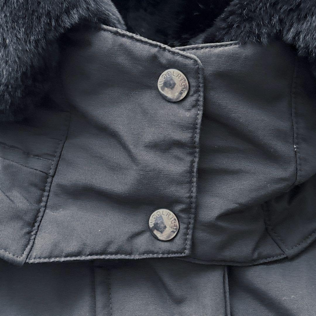 ウールリッチ ボウブリッジ 黒 リアルファー ダウン 3WAY ロングコート S