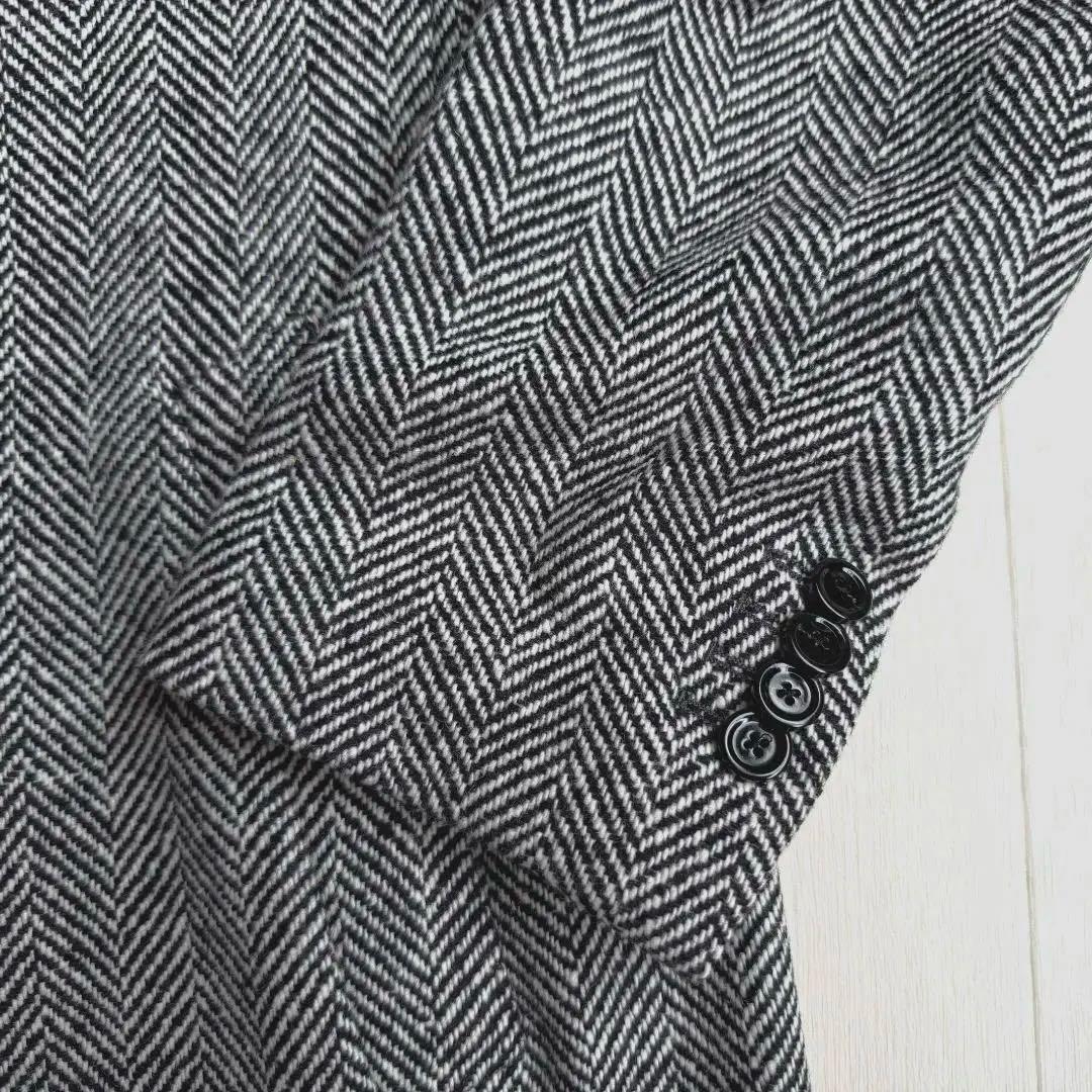 新品 25AW LARDINI ウール ツイード チェスターフィールド コート