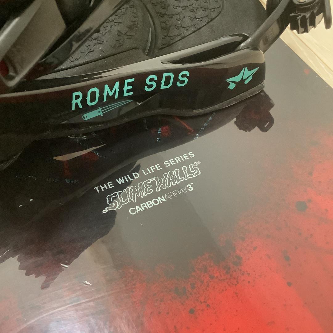 060RIDE WILDLIFE155ROMEメンズスノーボードセット初心者向き