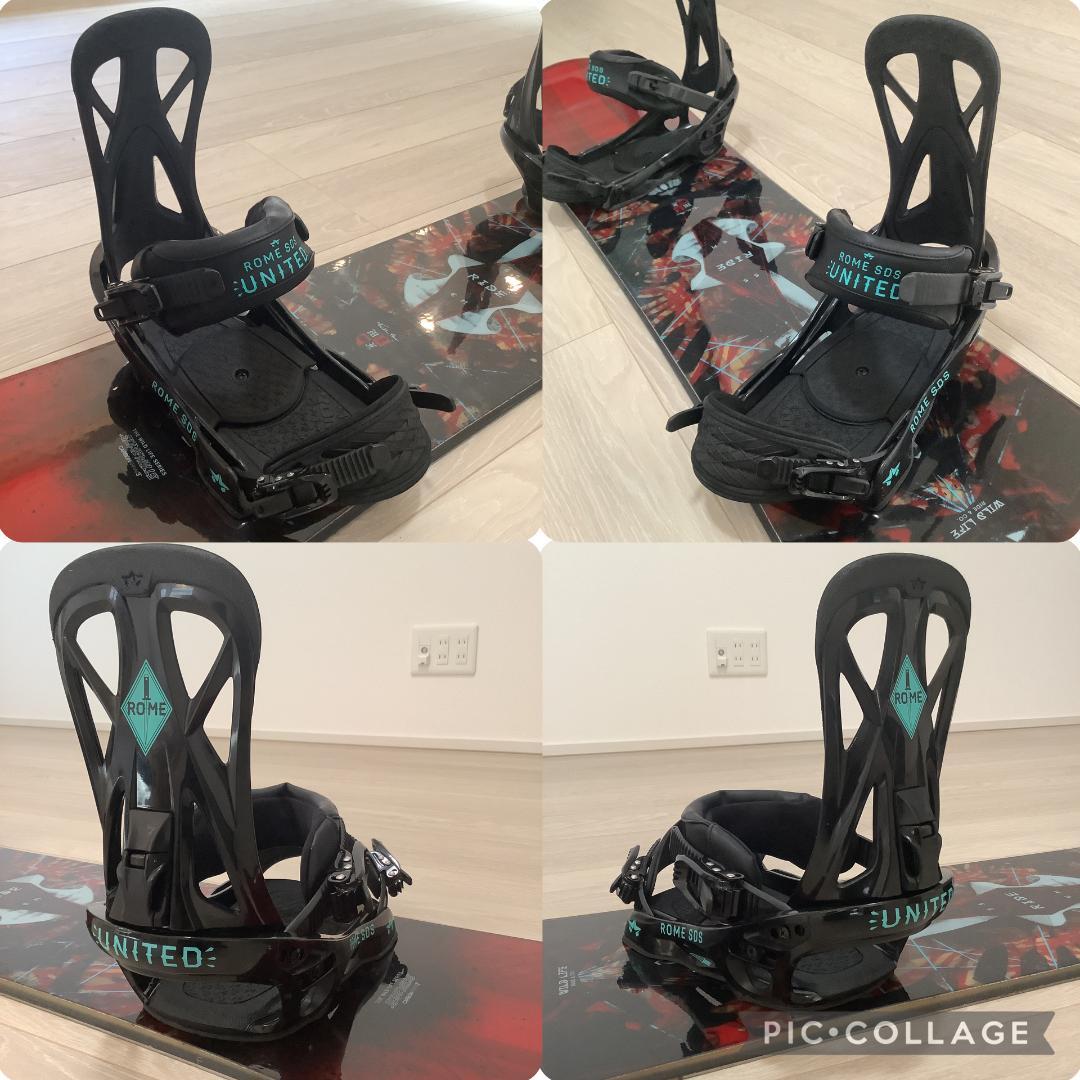 060RIDE WILDLIFE155ROMEメンズスノーボードセット初心者向き