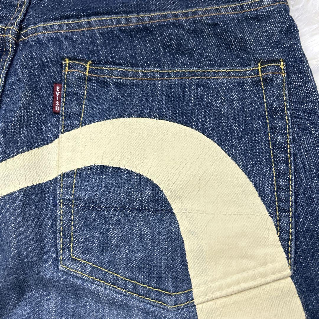 エヴィスドンナ　デニム　白ペンキ　ビッグカモメ　グッドコンディション　大黒