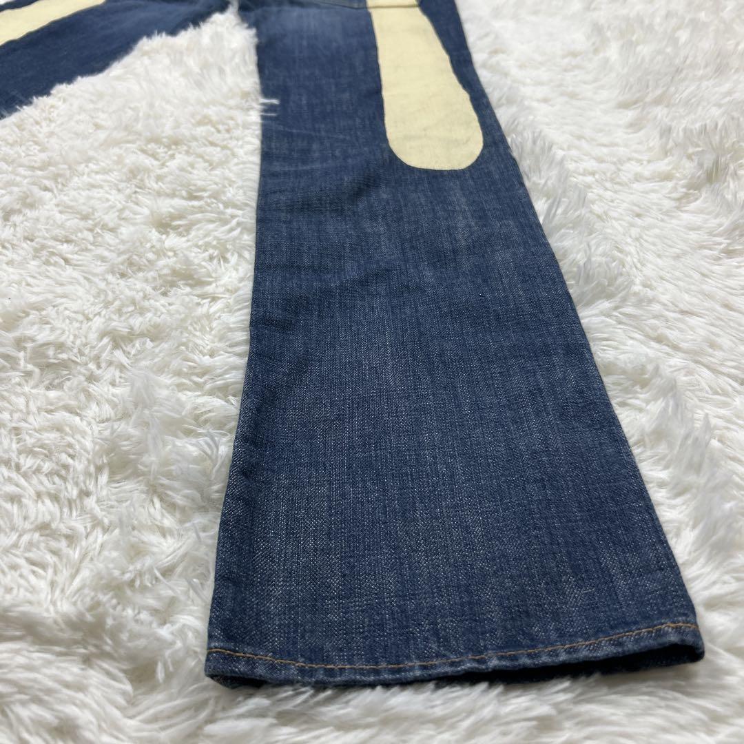 エヴィスドンナ　デニム　白ペンキ　ビッグカモメ　グッドコンディション　大黒