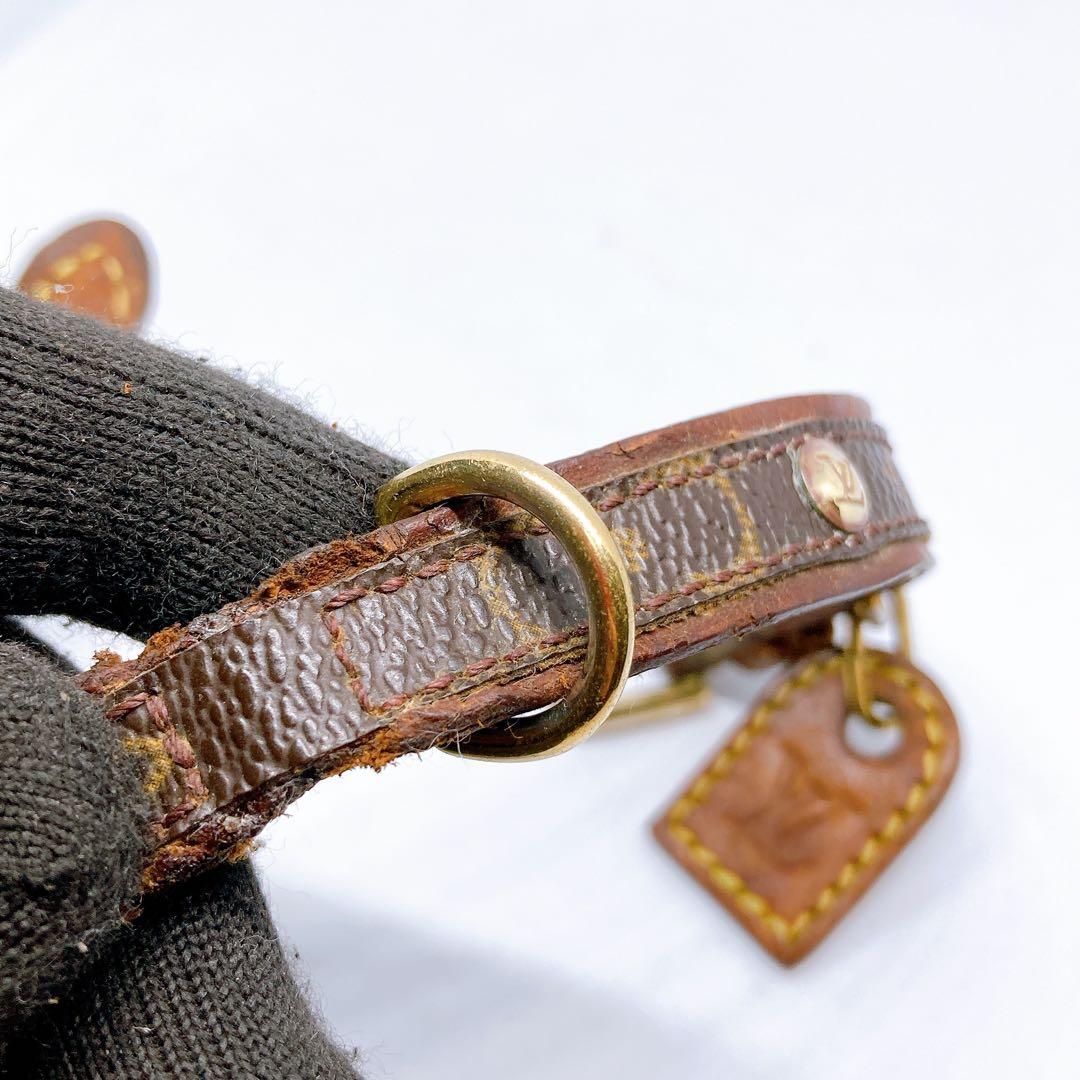 687 ルイヴィトン モノグラム　ペット用首輪　コリエバクスター　犬　猫