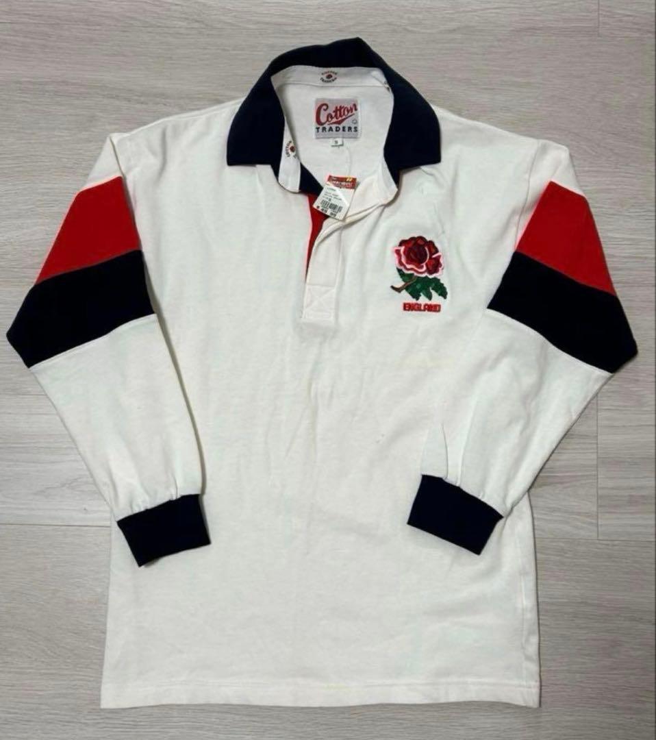 ビンテージ cotton ラグビーイングランド代表ユニフォーム Red Rose