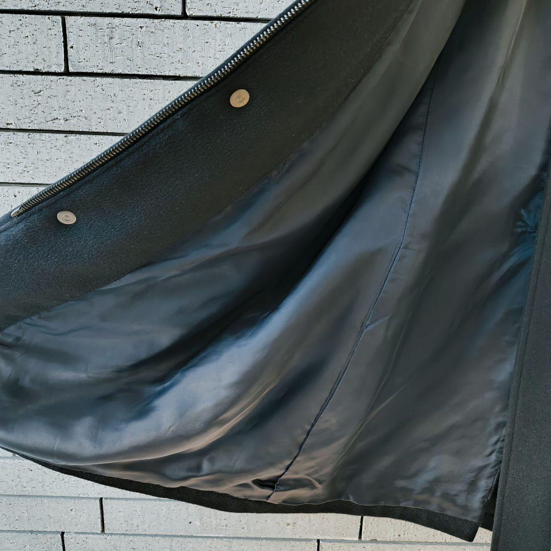 ♠ダーバン】✨美品　カシミヤ100%　ビジネスコート　フォーマル　日本製　黒　L