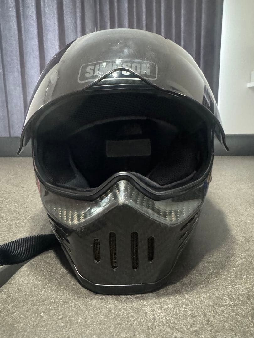 M*中様 SIMSON カーボンファイバー フルフェイスヘルメット