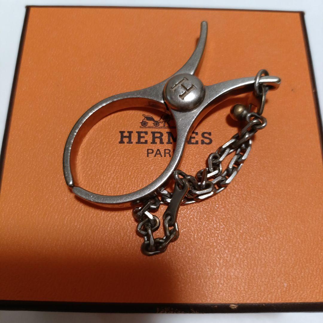 エルメス　グローブホルダー　ゴールド　傷汚れあり　付属品なし