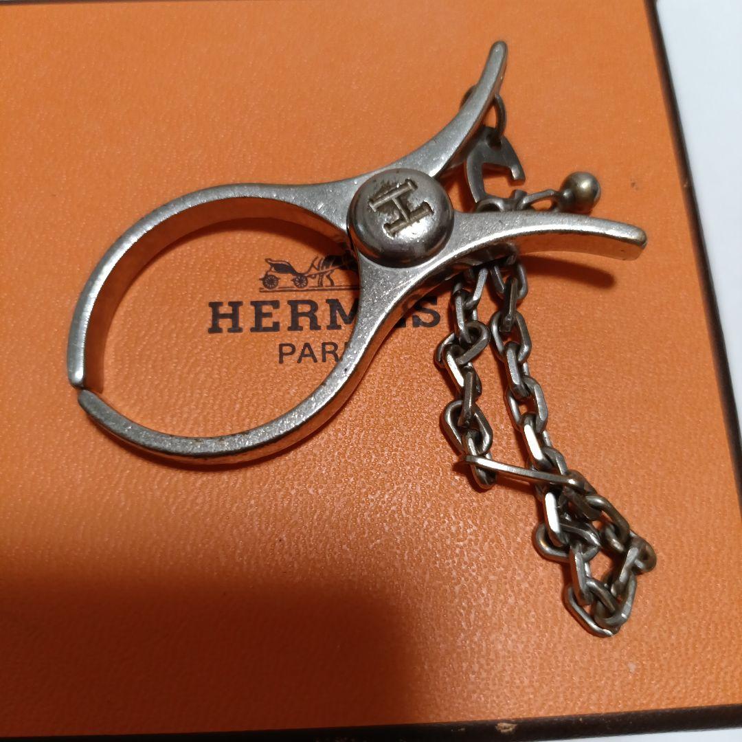 エルメス　グローブホルダー　ゴールド　傷汚れあり　付属品なし