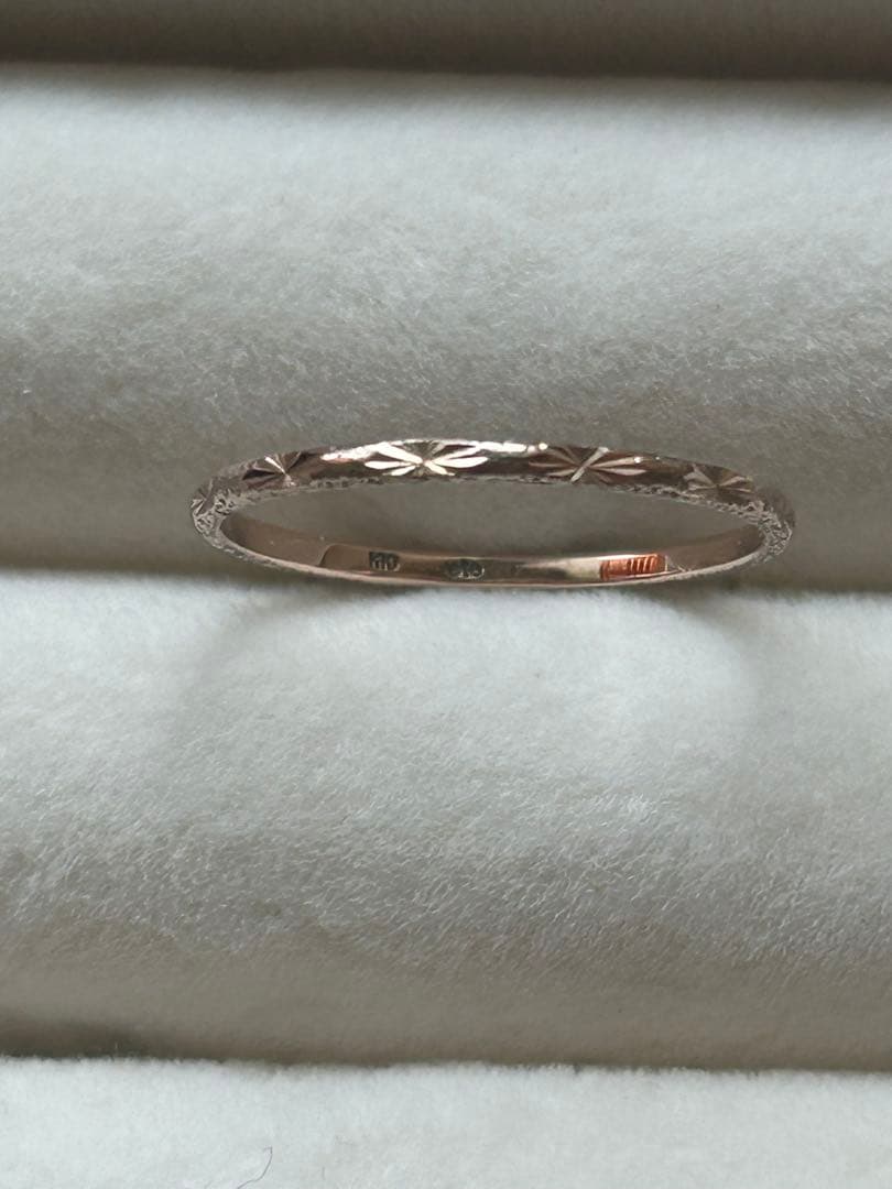 ete エテ k10 クレールカットリング11号ピンクゴールド