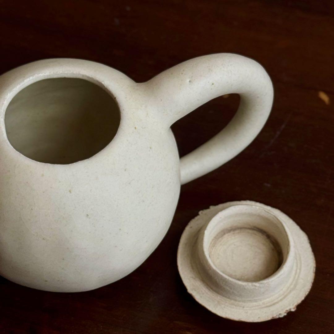 岩田圭介 ティーポット 丸形 白釉