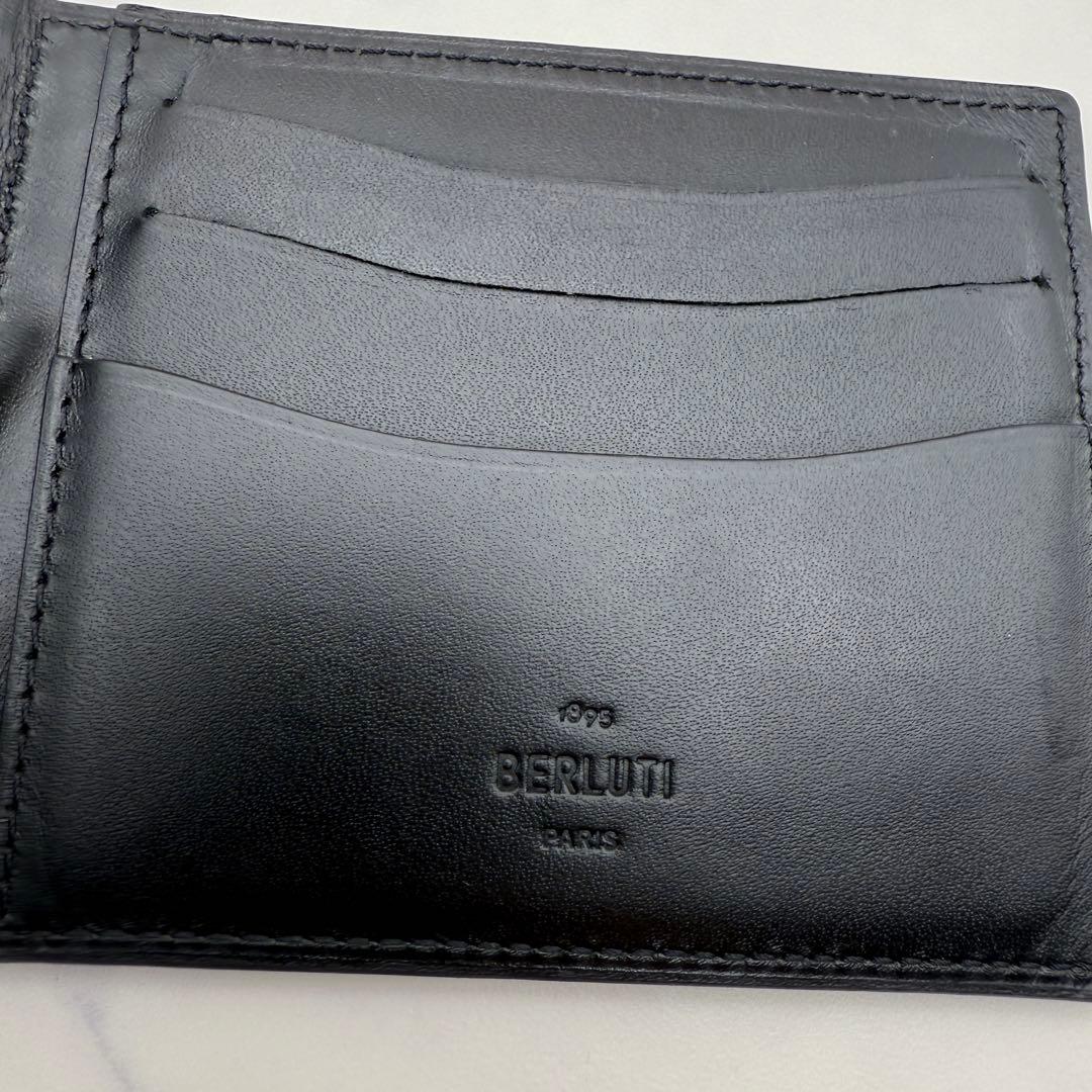 【BERLUTI】ベルルッティ カリグラフィ マネークリップ二つ折り札入れ
