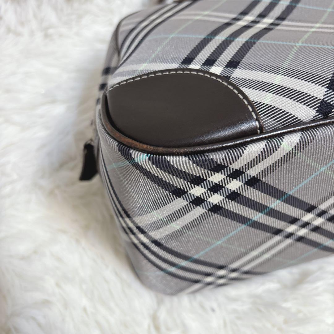 バーバリーブルーレーベル チェック柄ボストンバッグ