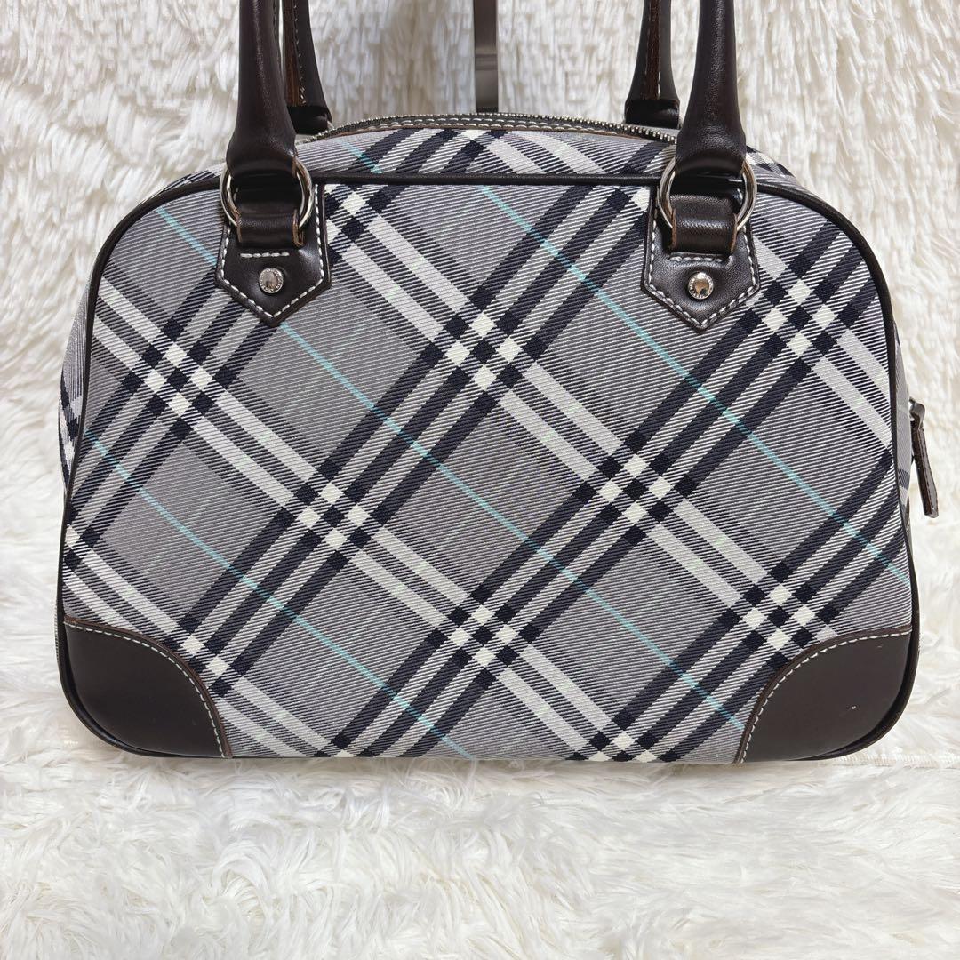 バーバリーブルーレーベル チェック柄ボストンバッグ