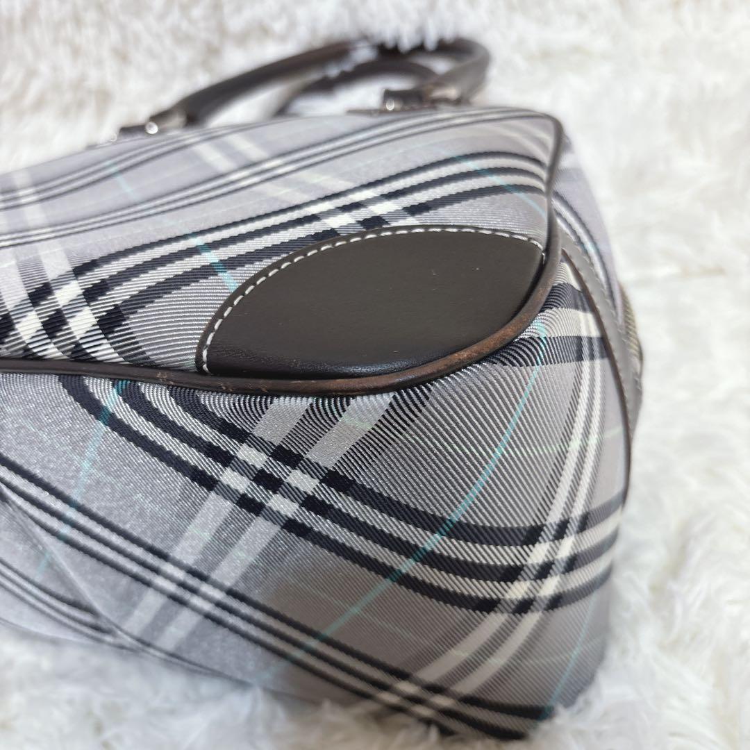 バーバリーブルーレーベル チェック柄ボストンバッグ