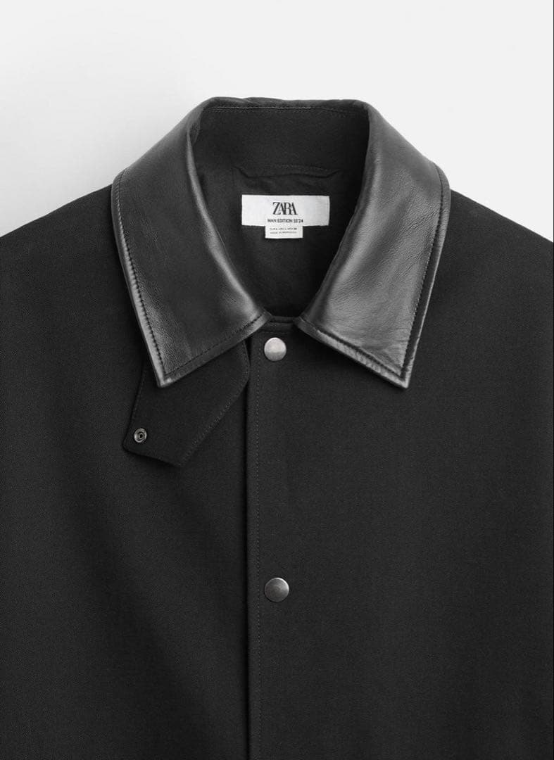 ZARA レザーカラートレンチコート　LIMITED EDITION